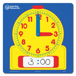 LER0573 Learning Resources Write & Wipe Demonstration Clock LER0573 Learning Resources Write & Wipe Demonstration Clock