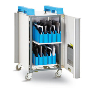 20-Device Mobile Charging Trolley for Tablets, Chromebooks & Laptops up to 14 or 17″ – Vertical 20-Device Mobile Charging Trolley for Tablets, Chromebooks & Laptops up to 14 or 17″ – Vertical