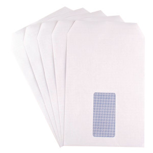 KF71463 Q-Connect C5 Envelopes Window Pocket Self Seal 90gsm White Pack 500 9000020 KF71463 Q-Connect C5 Envelopes Window Pocket Self Seal 90gsm White Pack 500 9000020