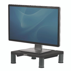 BB52973 Fellowes Standard Monitor Riser Graphite 3 height adjustments 27kg maximum capacity 9169301 BB52973 Fellowes Standard Monitor Riser Graphite 3 height adjustments 27kg maximum capacity 9169301