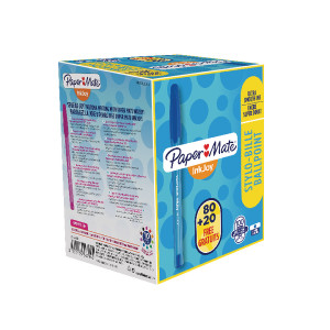 GL97742 PaperMate InkJoy 100 Ballpoint Pen Medium Blue Pack 100 S0977420 GL97742 PaperMate InkJoy 100 Ballpoint Pen Medium Blue Pack 100 S0977420