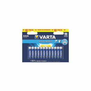 VR59303 Varta AAA High Energy Battery Alkaline Pack 12 4903121482 VR59303 Varta AAA High Energy Battery Alkaline Pack 12 4903121482