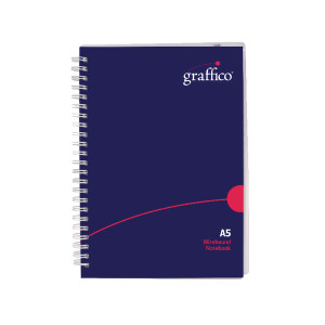 EN08822 Graffico Polypropylene Wirebound Notebook 140 Pages A5 500-0505 EN08822 Graffico Polypropylene Wirebound Notebook 140 Pages A5 500-0505