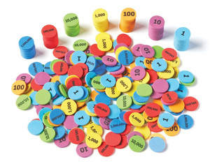 LER5215 Learning Resources Place Value Disks (Set of 280) LER5215 Learning Resources Place Value Disks (Set of 280)