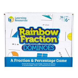 LSP2503-UK Learning Resources Rainbow Fraction Dominoes LSP2503-UK Learning Resources Rainbow Fraction Dominoes
