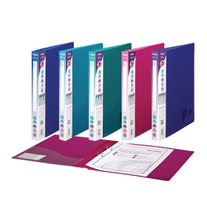 SK10165 Snopake 2 Ring Binder 25mm A4 Electra Assorted Pack 10 10165 SK10165 Snopake 2 Ring Binder 25mm A4 Electra Assorted Pack 10 10165