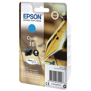 C13T16224012 Epson C13T16224012 16 Cyan Ink Cartridge 165 pages 3ml C13T16224012 Epson C13T16224012 16 Cyan Ink Cartridge 165 pages 3ml