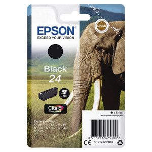 C13T24214012 Epson C13T24214012 24 Black Ink Cartridge 360 pages 5ml C13T24214012 Epson C13T24214012 24 Black Ink Cartridge 360 pages 5ml