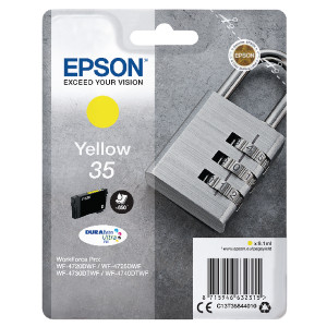 C13T35844010 Epson C13T35844010 35 Yellow Ink Cartridge 650 pages 9ml C13T35844010 Epson C13T35844010 35 Yellow Ink Cartridge 650 pages 9ml