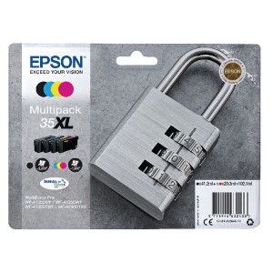 C13T35964010 Epson C13T35964010 35XL Ink Cartridge Multipack 412ml 3x203ml Pack qty 4 C13T35964010 Epson C13T35964010 35XL Ink Cartridge Multipack 412ml 3x203ml Pack qty 4