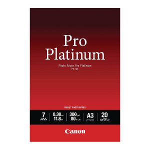 CO75292 Canon PT-101 Pro A3 Platinum Photo Paper Pack 20 2768B017 CO75292 Canon PT-101 Pro A3 Platinum Photo Paper Pack 20 2768B017