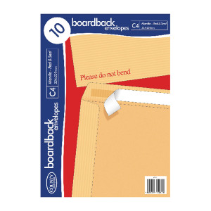 CTY0821 County Stationery C4 10 Manilla Board Envelopes Pack 10 C525 CTY0821 County Stationery C4 10 Manilla Board Envelopes Pack 10 C525