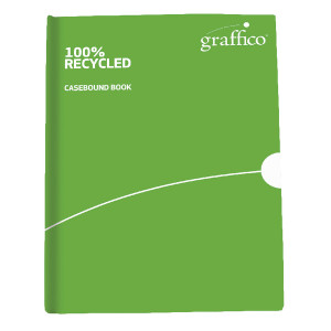EN08054 Graffico Recycled Casebound Notebook 160 Pages A4 9100032 EN08054 Graffico Recycled Casebound Notebook 160 Pages A4 9100032