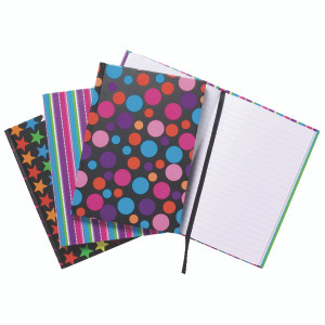 TGR01651 A5 Fashion Assorted Feint Ruled Casebound Notebooks Pack 5 301651 TGR01651 A5 Fashion Assorted Feint Ruled Casebound Notebooks Pack 5 301651