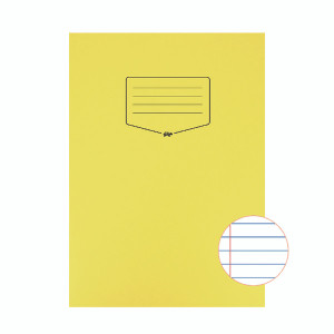SV43569 Silvine Tough Shell Exercise Book Ruled A4 Yellow Pack 25 EX141 SV43569 Silvine Tough Shell Exercise Book Ruled A4 Yellow Pack 25 EX141