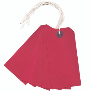 KF01627 Strung Tag 120x60mm Red Pack 1000 KF01627 KF01627 Strung Tag 120x60mm Red Pack 1000 KF01627