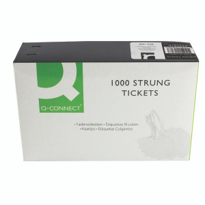 KF01618 Strung Ticket 37x24mm White Pack 1000 KF01618 KF01618 Strung Ticket 37x24mm White Pack 1000 KF01618