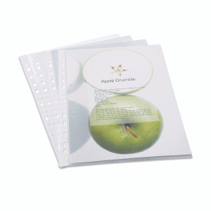 HT00230 Rapesco Eco Punched Pockets A4 Clear Pack 100 1104 HT00230 Rapesco Eco Punched Pockets A4 Clear Pack 100 1104