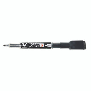PI51260 Pilot V-Board Drywipe Marker Eraser End Black Pack 10 461101001 PI51260 Pilot V-Board Drywipe Marker Eraser End Black Pack 10 461101001