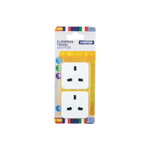 STS4164 Status European Travel Adaptor Pack 8 SEUROAB2Pk4 STS4164 Status European Travel Adaptor Pack 8 SEUROAB2Pk4