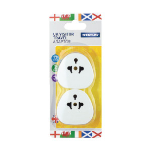 STS6989 4 x Status Uk Travel Adaptor USA Australia Europe Uk travel adaptor SUKVISTA2Pk4 STS6989 4 x Status Uk Travel Adaptor USA Australia Europe Uk travel adaptor SUKVISTA2Pk4