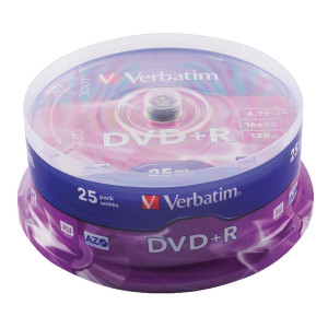 VM43500 Verbatim DVD R Spindle 16x 4 7GB Pack 25 43500 VM43500 Verbatim DVD R Spindle 16x 4 7GB Pack 25 43500