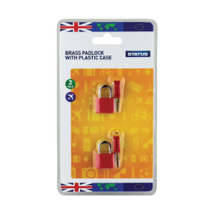 STS8623 Status Brass Travel Padlock with Key Pack 5 SPCPLOCK2PK5 STS8623 Status Brass Travel Padlock with Key Pack 5 SPCPLOCK2PK5