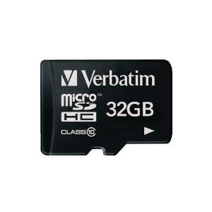 VM44083 Verbatim Micro SDHC Memory Card Class 10 32GB with Adaptor 44083 VM44083 Verbatim Micro SDHC Memory Card Class 10 32GB with Adaptor 44083