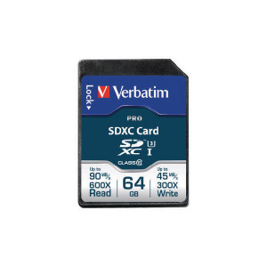 VM47022 Verbatim Pro SDXC Memory Card Class 10 64GB 47022 VM47022 Verbatim Pro SDXC Memory Card Class 10 64GB 47022