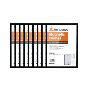 AA01851 Announce Magnetic Frame A3 Black Pack 10 AA01851 AA01851 Announce Magnetic Frame A3 Black Pack 10 AA01851