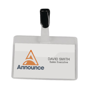 PV00922 Announce Security Name Badge 60x90mm Pack 25 PV00922 PV00922 Announce Security Name Badge 60x90mm Pack 25 PV00922