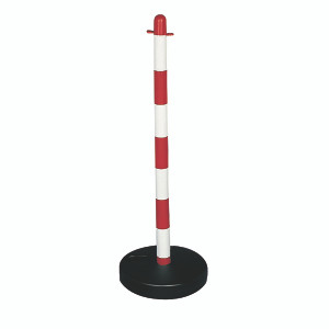 JS71403 Demarcation Barrier Chain Support Post Red White 404046 JS71403 Demarcation Barrier Chain Support Post Red White 404046
