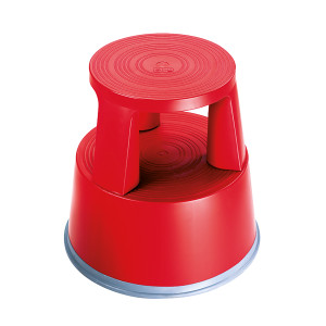 2W04999 2Work Plastic Step Stool Red T7 Red 2W04999 2Work Plastic Step Stool Red T7 Red