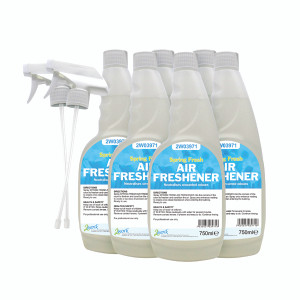 2W07248 2Work Air Freshener Trigger 750ml Pack 6 812 2W07248 2Work Air Freshener Trigger 750ml Pack 6 812