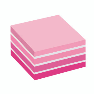 3M87135 Post-it Notes Colour Cube 76 x 76mm Pastel Pink 2028P 3M87135 Post-it Notes Colour Cube 76 x 76mm Pastel Pink 2028P