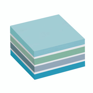 3M87279 Post-it Notes Colour Cube 76 x 76mm Pastel Blue 2028B 3M87279 Post-it Notes Colour Cube 76 x 76mm Pastel Blue 2028B