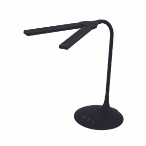 ALB01578 Alba Nomad Two Head Desk Lamp Black LEDTWIN N ALB01578 Alba Nomad Two Head Desk Lamp Black LEDTWIN N