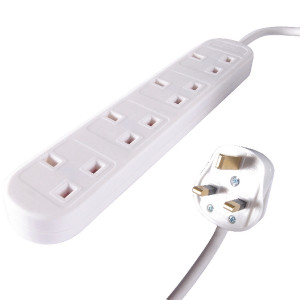 GR02118 Connekt Gear UK 4-Gang Mains Power Extension Block 10m 27-4100 GR02118 Connekt Gear UK 4-Gang Mains Power Extension Block 10m 27-4100