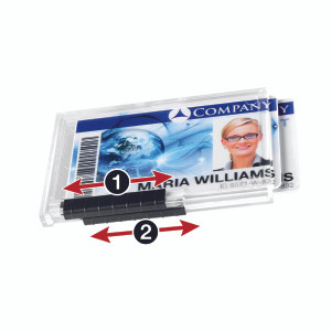 DB80878 Durable Duo Pushbox Security Pass Holder Transparent Pack 10 892119 DB80878 Durable Duo Pushbox Security Pass Holder Transparent Pack 10 892119