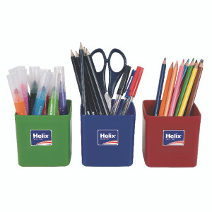 HX97079 Helix Pencil Pots Assorted Pack 12 753810 HX97079 Helix Pencil Pots Assorted Pack 12 753810