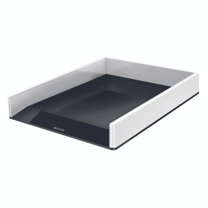 LZ12203 Leitz WOW Letter Tray Dual Colour White Black 53611095 LZ12203 Leitz WOW Letter Tray Dual Colour White Black 53611095