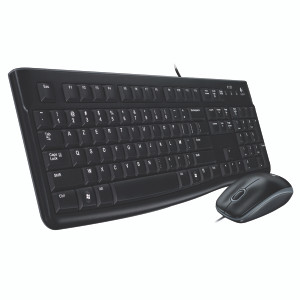 LC02060 Logitech Black MK120 Wired Keyboard Mouse Set 920-002552 LC02060 Logitech Black MK120 Wired Keyboard Mouse Set 920-002552