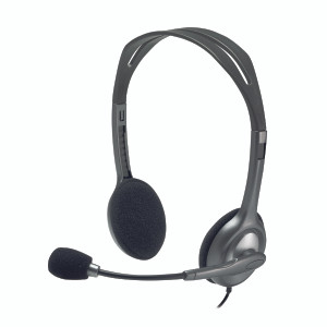 LC02242 Logitech H110 Headset 1 8m cable length 3 5mm audio out 981-000271 LC02242 Logitech H110 Headset 1 8m cable length 3 5mm audio out 981-000271