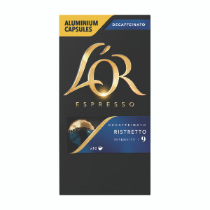 KS39747 L Or Nespresso Decaff Ristretto Capsule Pack 10 4028615