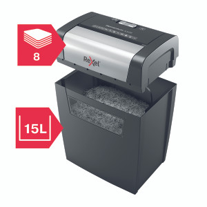 RX52320 Rexel Momentum X308 Cross-Cut Paper Shredder Black 2104570 RX52320 Rexel Momentum X308 Cross-Cut Paper Shredder Black 2104570