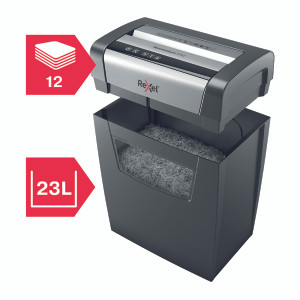 RX52326 Rexel Momentum X312 Cross-Cut Paper Shredder Black 2104572 RX52326 Rexel Momentum X312 Cross-Cut Paper Shredder Black 2104572