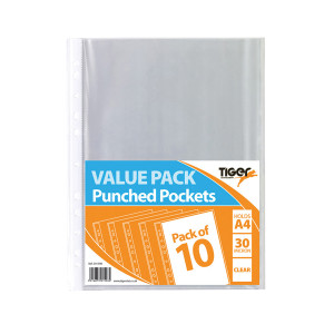 TGR01598 A4 Punched Pockets 30 Micron Pack 200 301598 TGR01598 A4 Punched Pockets 30 Micron Pack 200 301598