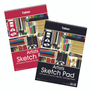 TAL05683 Tallon Artist Sketch Pad 20 Sheet A3 Pack 6 TAL05683 TAL05683 Tallon Artist Sketch Pad 20 Sheet A3 Pack 6 TAL05683