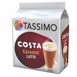 KS50454 Tassimo Costa Caramel Latte Coffee Pods Pack 40 4031637 KS50454 Tassimo Costa Caramel Latte Coffee Pods Pack 40 4031637