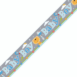 EU86540 Baby Boy Banner Blue Grey Pack 6 6837-BBB-1 EU86540 Baby Boy Banner Blue Grey Pack 6 6837-BBB-1